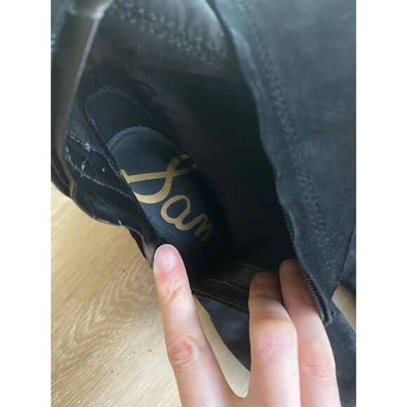 Sam Edelman Kayla black suede over the knee boots size 8 - Picture 7 of 9